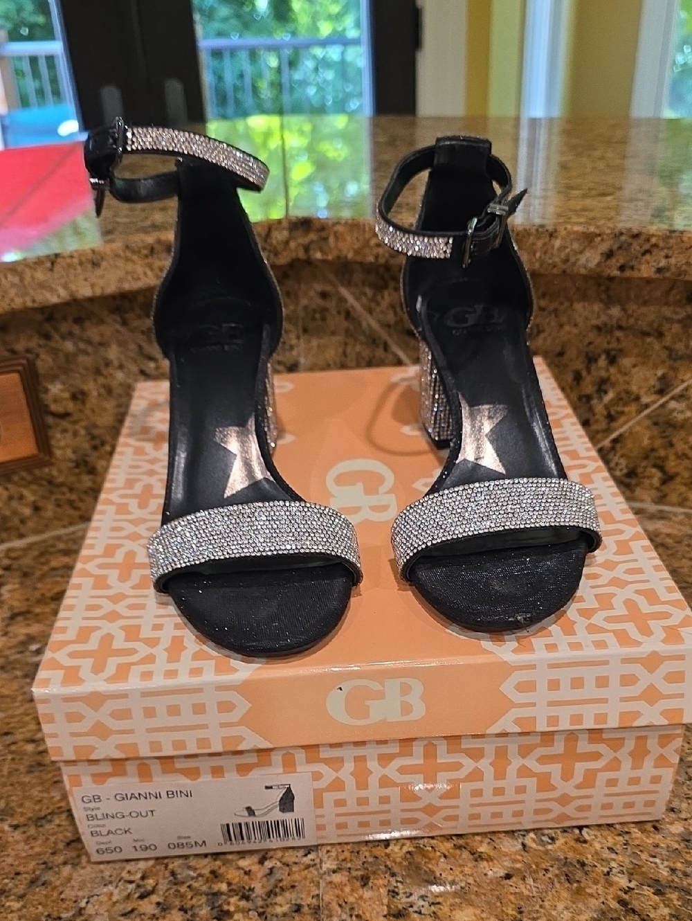 Gianni Bini Bling Out Block Heels - SZ 8.5